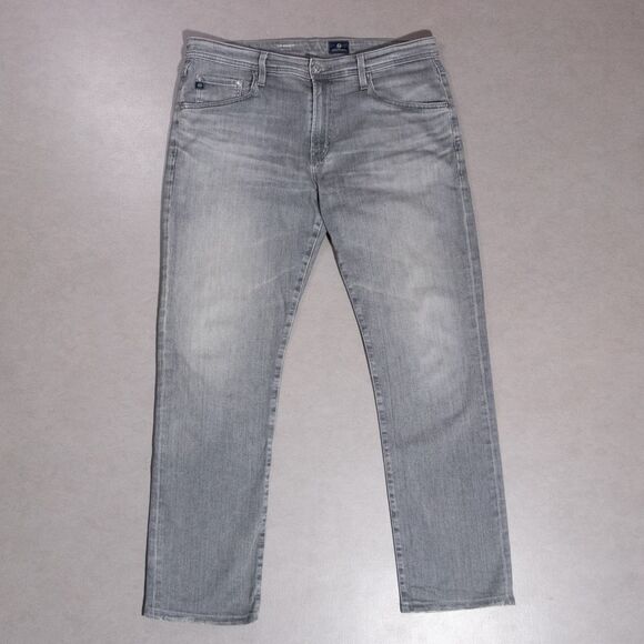 AG Adriano Goldschmied Everett Slim Straight Stretch Gray Jeans Men's 36x30 - Picture 1 of 7
